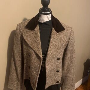 Women's Brown Tweed Jacket